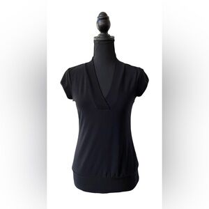 JTB: Chic Black V-Neck Women's Blouse